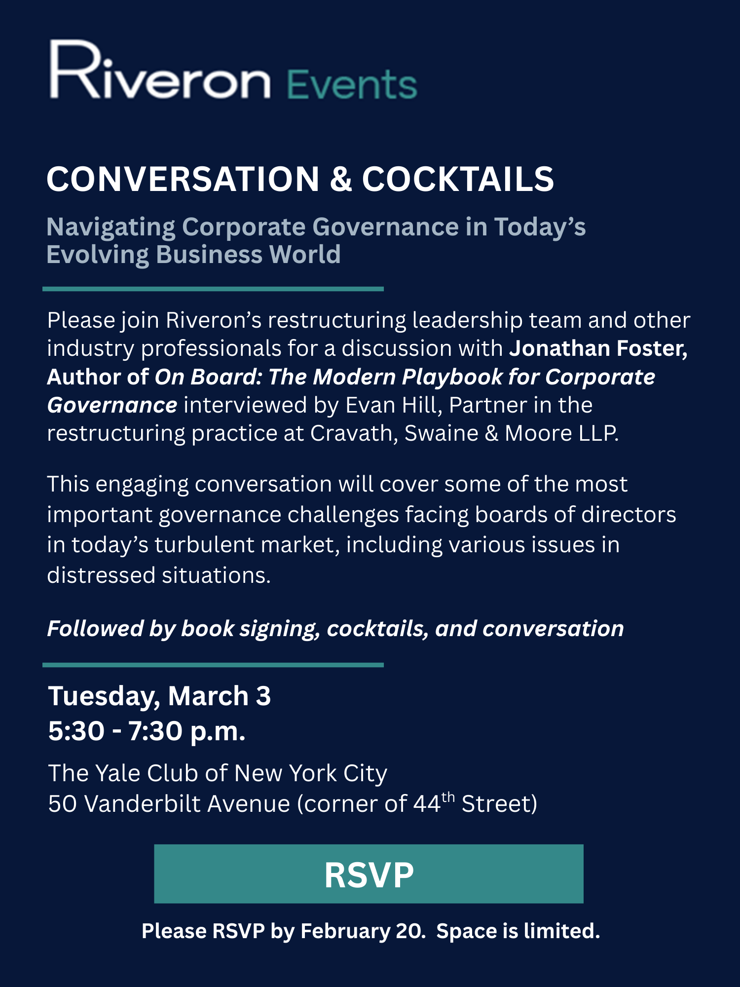 Conversation & Cocktails Invitation